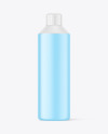 Frosted Plastic Bottle Mockup