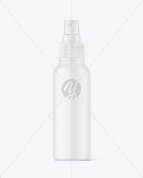 Matte Spray Bottle Mockup