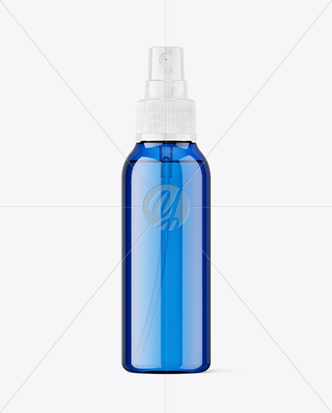 Blue Spray Bottle Mockup