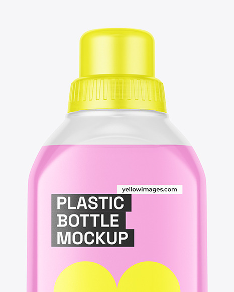 Clear Plastic Bottle Mockup