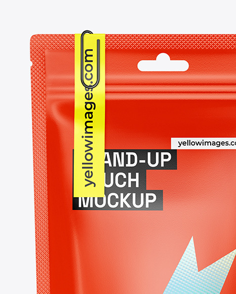 Matte Stand up Pouch Mockup