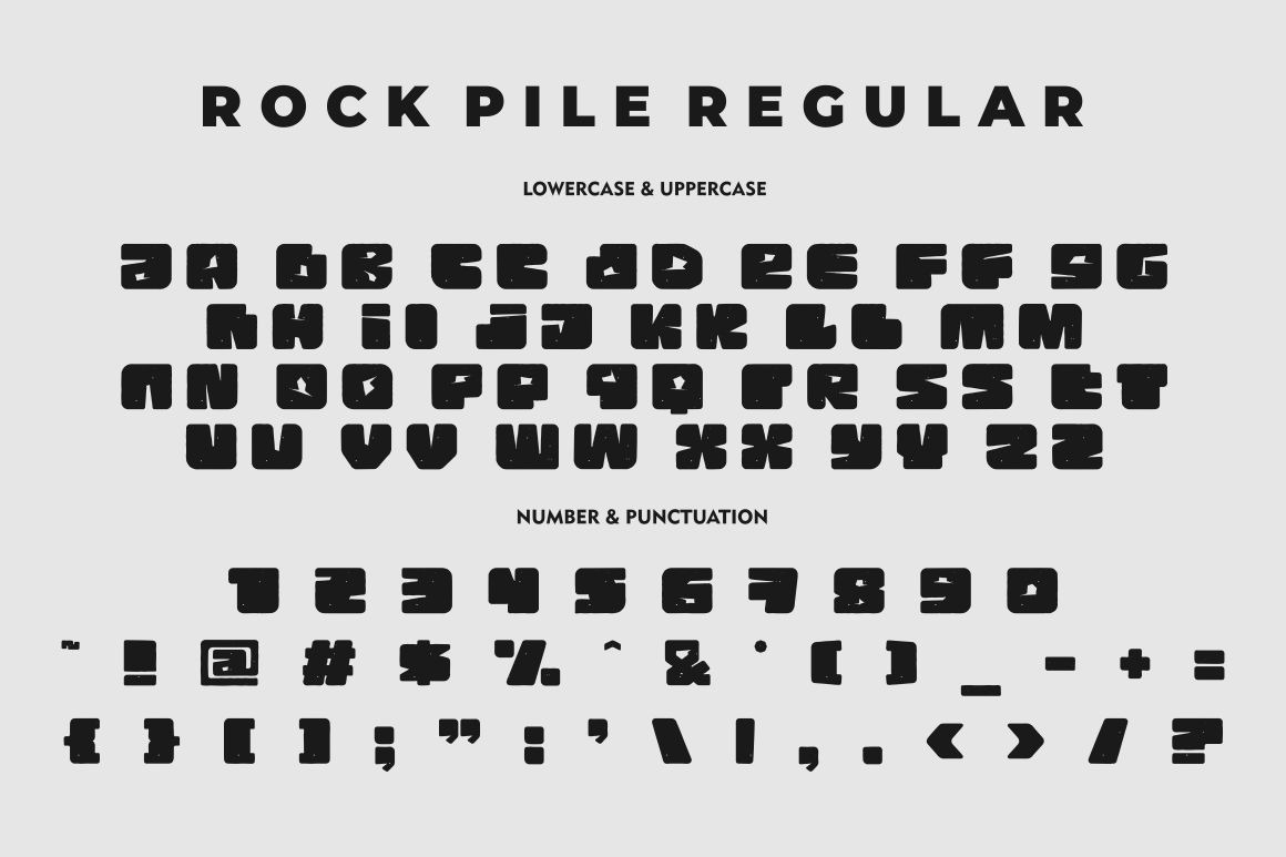 Rock Pile - Display Font