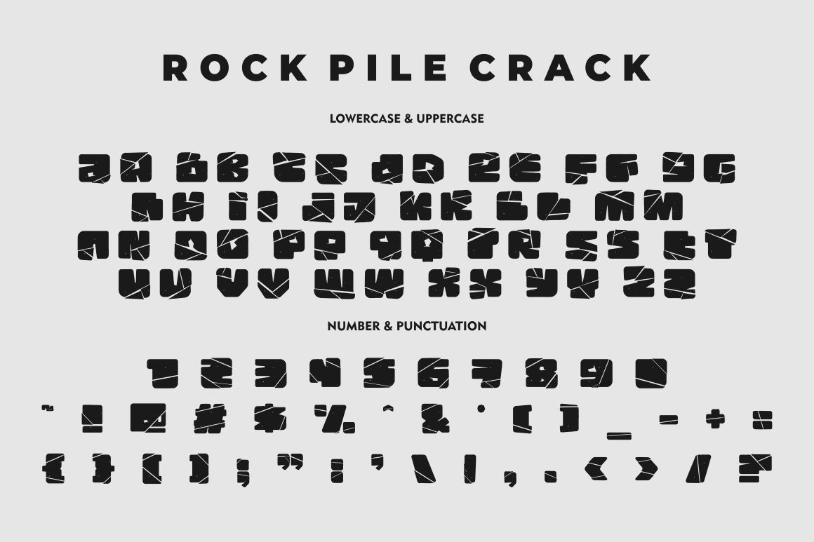 Rock Pile - Display Font