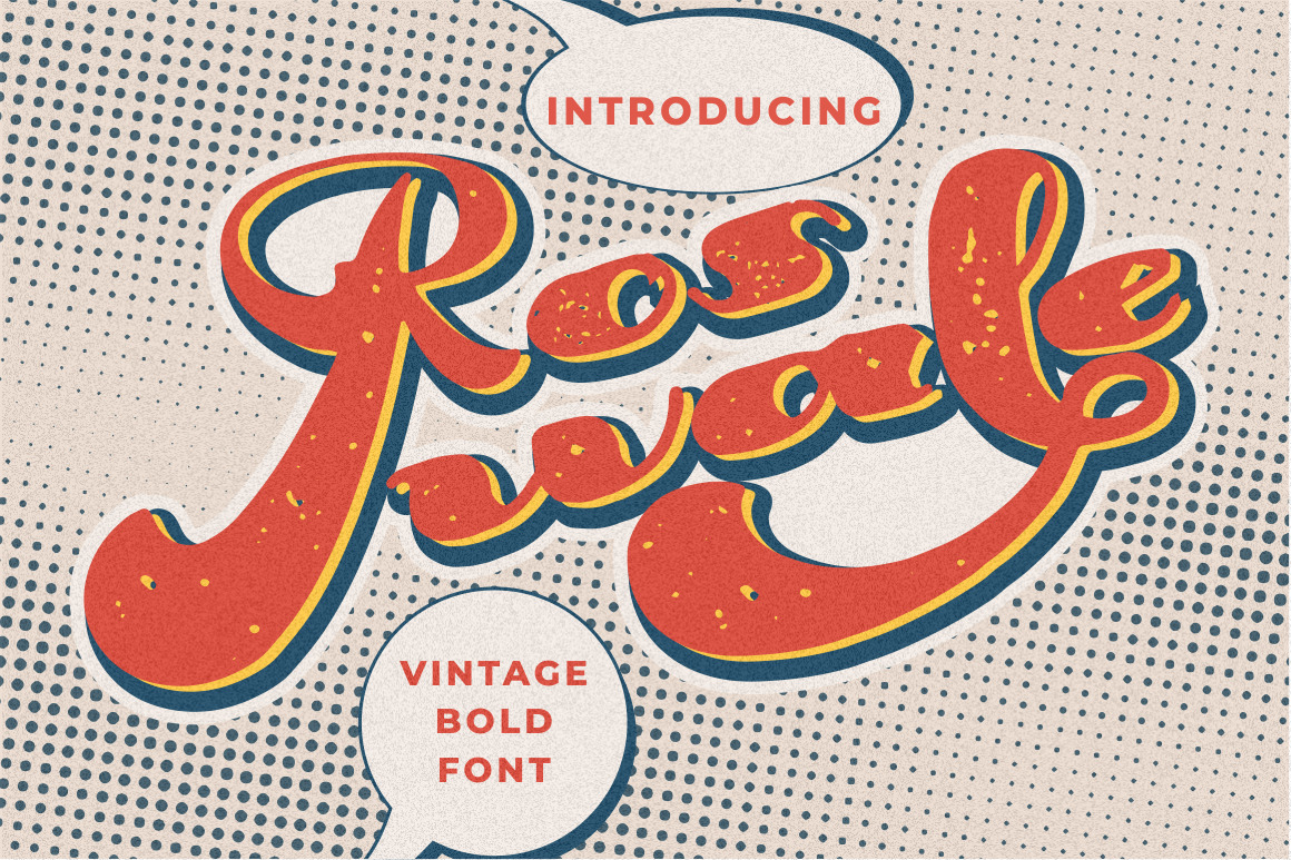 Roswale - Vintage Bold Font Roswale - Vintage Bold Font