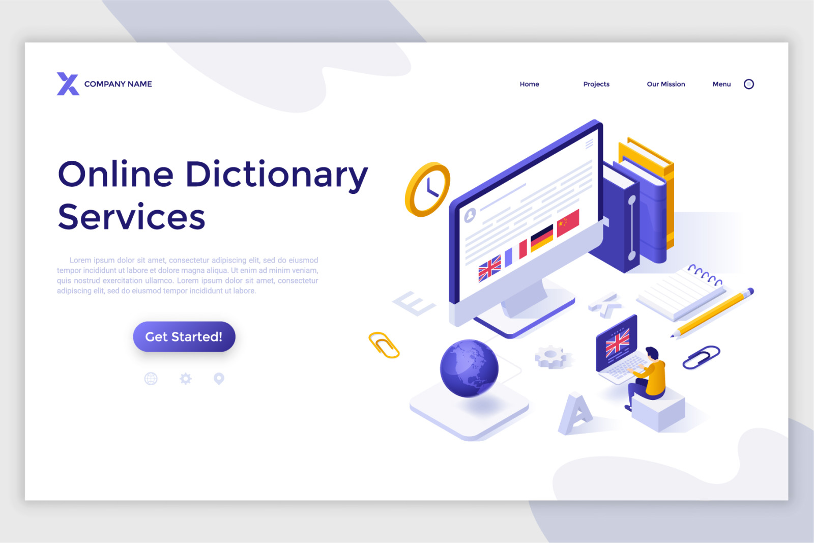 14 Isometric Templates. Cloud Library &amp; Translation Services