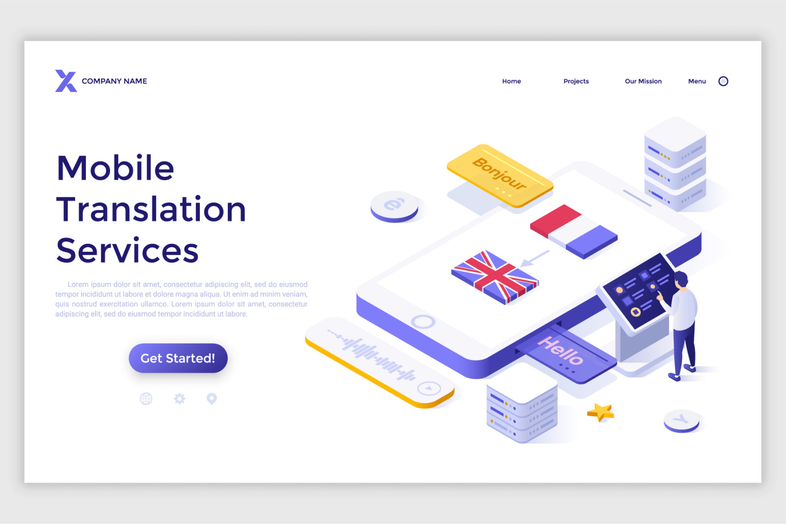 14 Isometric Templates. Cloud Library & Translation Services 14 Isometric Templates. Cloud Library & Translation Services