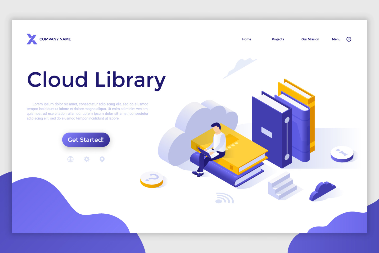 14 Isometric Templates. Cloud Library &amp; Translation Services