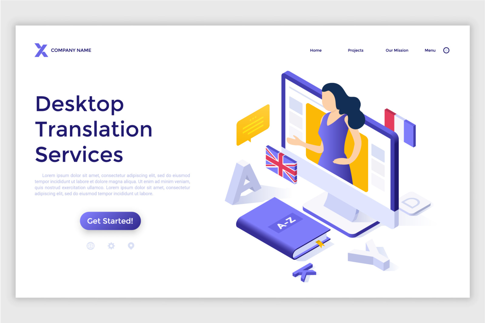 14 Isometric Templates. Cloud Library &amp; Translation Services