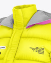 Women's Down Jacket Mockup - Half Side View