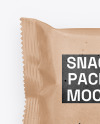 Kraft Paper Snack Package Mockup