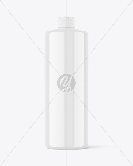 Clear Plastic Bottle Mockup