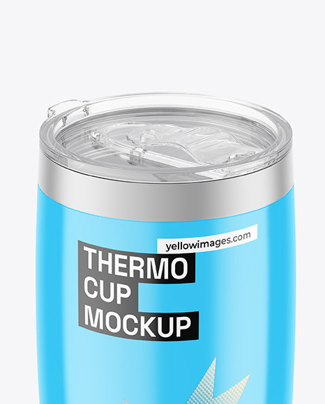 Glossy Thermo Cup Mockup