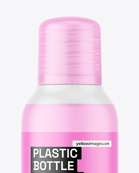 Frosted Plastic Bottle Mockup