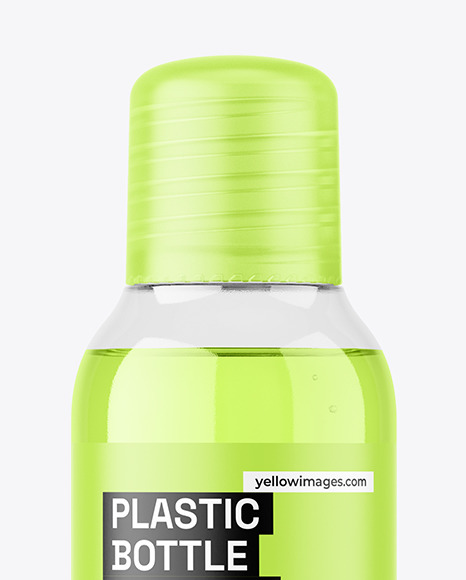 Clear Plastic Bottle Mockup