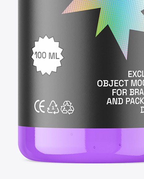 Clear Plastic Bottle Mockup