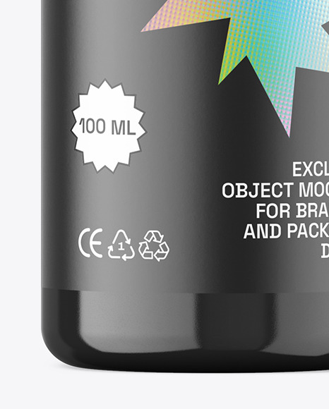 Glossy Plastic Bottle Mockup