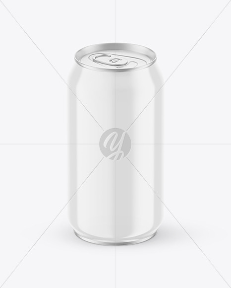 Glossy Aluminium Drink Can Mockup