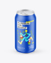 Matte Aluminium Drink Can Mockup