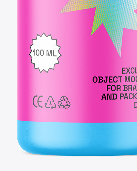 Matte Plastic Bottle Mockup