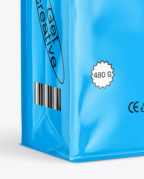 Glossy Coffee Bag Mockup