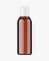 Amber Plastic Bottle Mockup