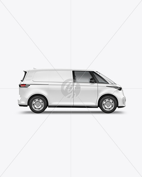 Electric Panel Van Mockup - Side View