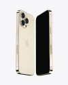 Two iPhone 14 Pro Max Gold Mockup