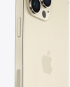 Two iPhone 14 Pro Max Gold Mockup