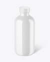 8oz Glossy Boston Bottle Mockup