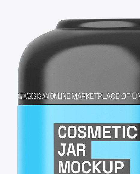 Glossy Cosmetic Jar Mockup