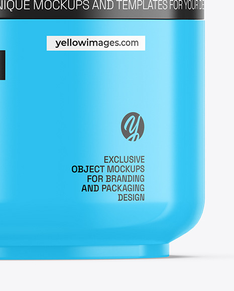 Glossy Cosmetic Jar Mockup