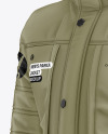 Men's Parka Jacket Mockup - Half Side View