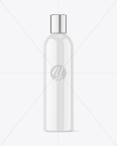 Glossy Plastic Bottle Mockup