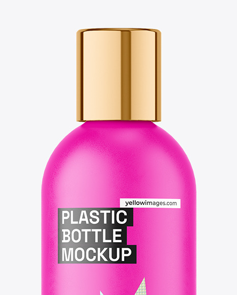 Matte Plastic Bottle Mockup