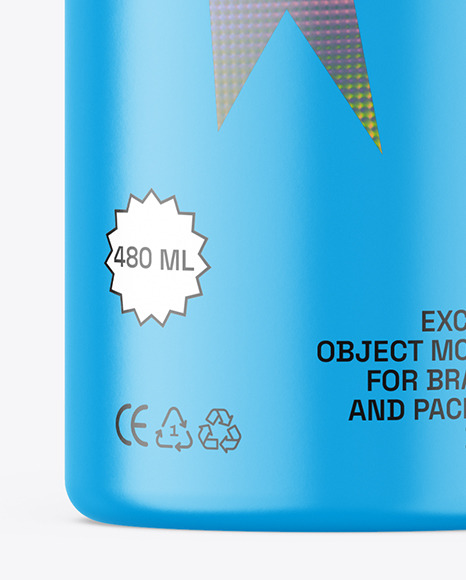 Matte Plastic Bottle Mockup