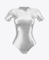 Semi Metallic Swimsuit Mockup - Front View