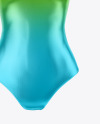 Semi Metallic Swimsuit Mockup - Front View