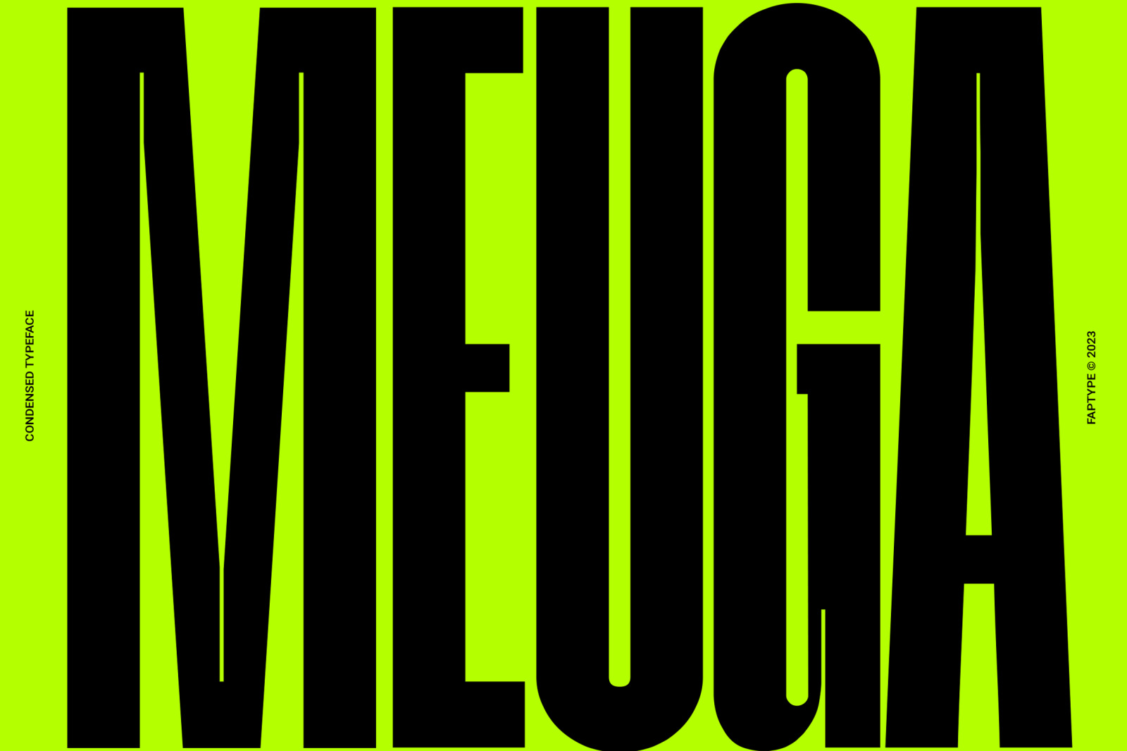 Meuga | Condensed Sans Serif Font