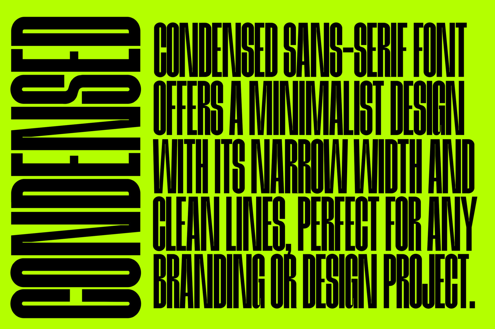 Meuga | Condensed Sans Serif Font