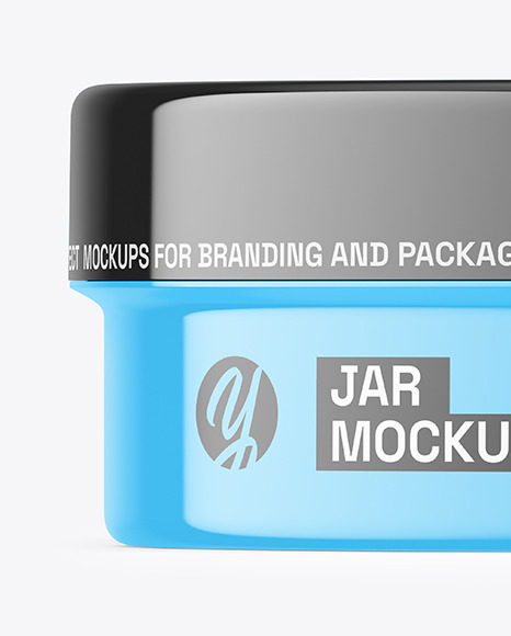 Glossy Cream Jar Mockup