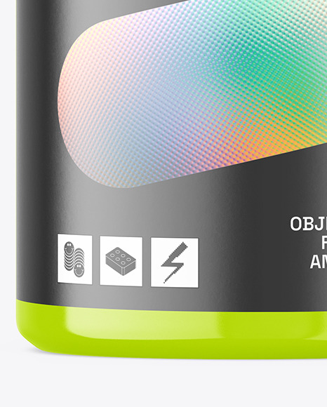 Glossy Pills Jar Mockup