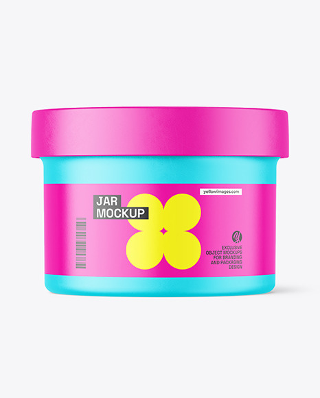 Matte Jar Mockup - Scrubs mockup psd