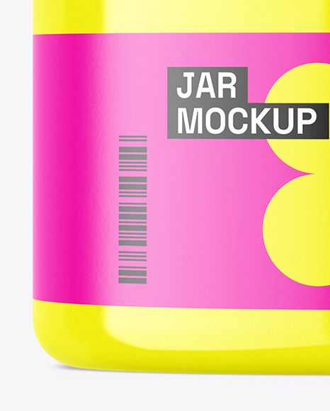 Glossy Jar Mockup