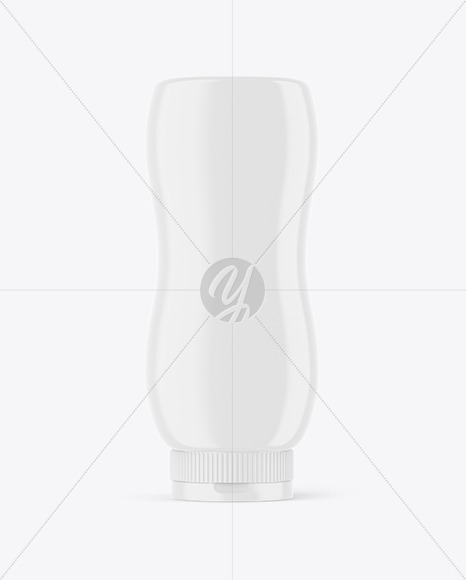 Glossy Sauce Bottle Mockup