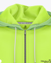 Men's Full-Zip Hoodie Mockup - Front View