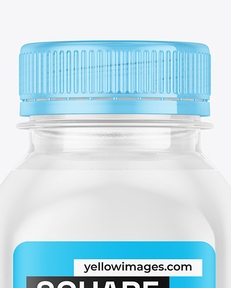 Square Water Bottle Mockup