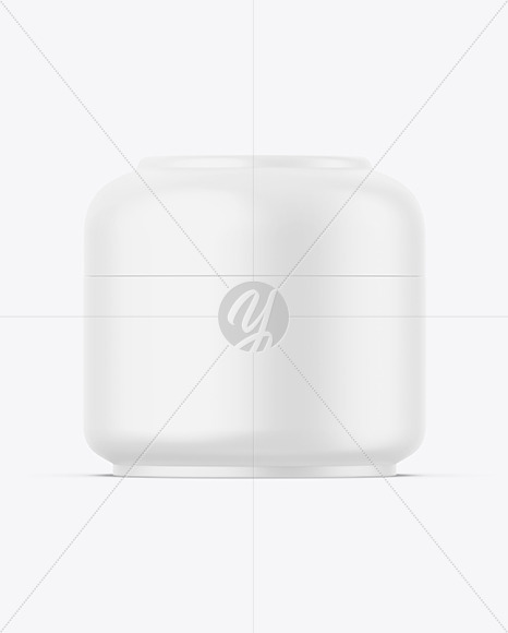 Matte Cosmetic Jar Mockup
