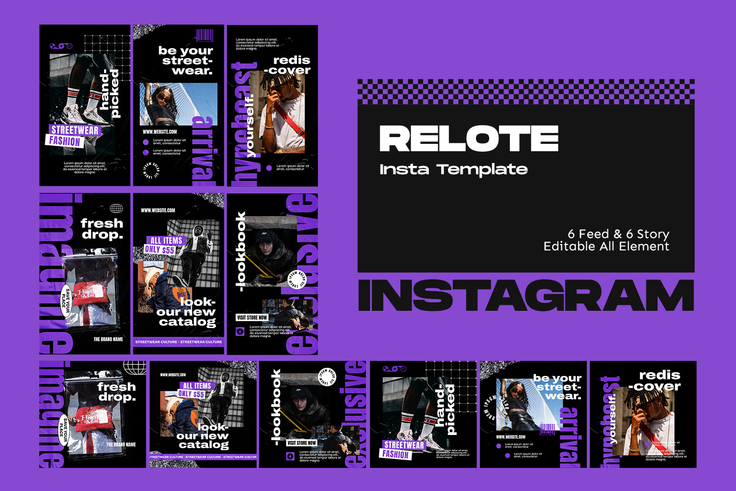 Inquite Hypebeast Instagram Template Inquite Hypebeast Instagram Template