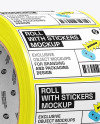 Roll with Stickers Mockup