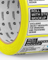 Roll with Stickers Mockup